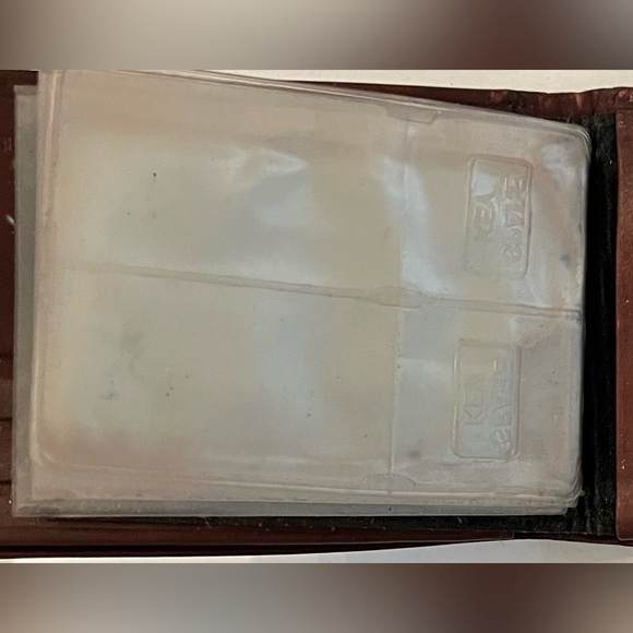 Vintage guess Mens passcase wallet buxton top grain cowhide brown - Picture 11 of 12